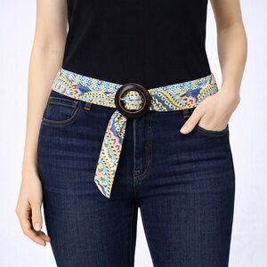 Vera Bradley Multicolor Belt with Dark Buckle
